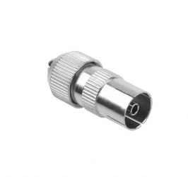 Gniazdo antenowe TV na kabel metalowe