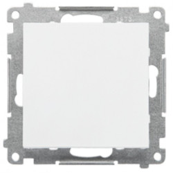 Przycisk odbijający bez piktogramu SIMON 55 biały matowy 10AX Kontakt Simon TP1.01/111