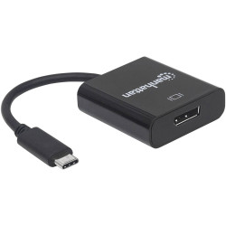 Manhattan 152020 Displayport USB Adapter Black Colour-Coded 21.00 Cm