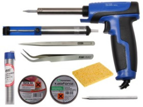 Zestaw lutowniczy ZD722 oporowa + 8szt akcesoria