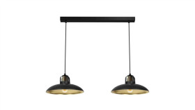 Lampa Wisząca Felix Black/Gold 2Xe27 Mlp8907 Milagro
