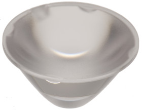 Soczewka LED szerokokątna 26.5 (Dia.) x 13.3mm, D 26.5mm, do użytku z Avago Moonstone RGB, Cree XLamp MC-E, Cree XLamp