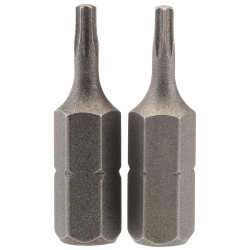 Draper 66426 T8 1/4&quot; Hex TX-STAR&#xAE; Insert Bit 25mm Long x 2