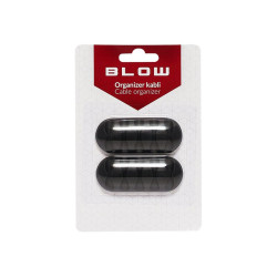 Organizer kabli samoprzylepny 5 klipsów czarny