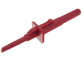 Chwytak pomiarowy 20.170.1;czerwony haczykowy;123mm;wtykany(gn.ban.4mm)