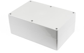 ABS enclosure, (L x W x H) 300 x 200 x 120 mm, light gray (RAL 7035), IP66, 1555XAGY