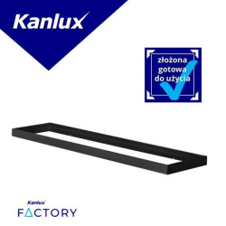 Rama montażowa do panelu LED ADTR-H 12030 B 1200x300x65 złożona czarna 33391