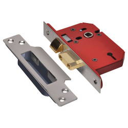 UNION StrongBOLT 2203S 3 Lever Mortice Sashlock Stainless Steel 81mm 3in Visi