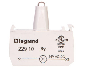 Korpus do główek podświetlanych biały 24V zaciski śrubowe 022910