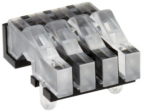 Światłowód do LED, sztywny, kątowy, dł. 12.9mm, 4-drożny, , MENTOR