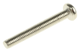 Śruby maszynowe M2.5 łeb z łbem walcowym soczewkowym Mosiądz długość 20.0mm skok 0.45mm