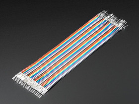Adafruit Premium Male/Male Raw Jumper Wires - 40 x 6" (150mm)