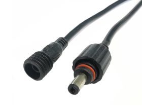 Komplet wtyk + gniazdo DC 2.1/5.5 hermetyczne 40cm