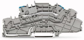 Installation terminal block, spring-clamp connection, 0.25-4.0 mm², 2 pole, 24 A, 6 kV, gray, 2003-6651