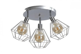 Spot loftowy 3x E27 FOSKAL SILVER