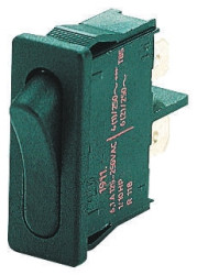 Przełącznik kołyskowy Wł.-wył. Nie 6 A SPST Czarny IP40 Marquardt