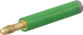 4 mm plug, crimp connection, 1.0 mm², green, 64.2053-25
