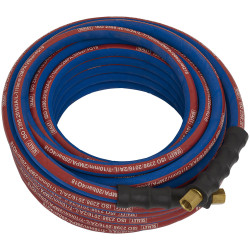 Sealey AH15R/38 Air Hose 15m x &#xD8;10mm with 1/4&quot;BSP Unions Extra-Heavy-Duty