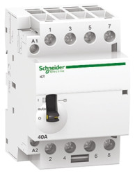 Stycznik 24 V AC Schneider Electric styki: 4 40 A 4NO Śruba A9C21144