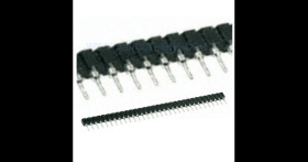 socket strip 32-pin x 0.1in 1 row straight through - Winslow Adaptics