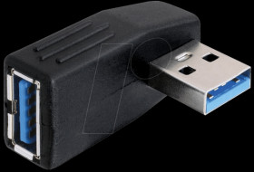 65341 USB 3.0 plug-socket, 90° angle, horizontal