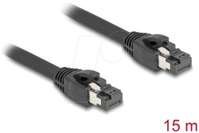 80238 Patch cable, Cat.8.1 S/FTP, 15 m, black