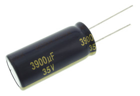 Kondensator 3900μF 35V dc Radialny, Otwór przelotowy Panasonic roztaw: 7.5mm 18 (Dia.) x 40mm