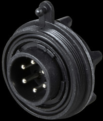 PX0738/P Connector, front panel, 6-pin, plug