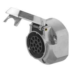 Gniazdo przyczepy samoch. 13 pin typ JAEGER metal