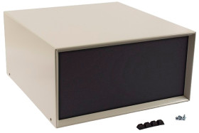 Obudowa Aluminium, stal wysokość zew: 140 mm szerokość zew: 279 mm długość zew: 279 mm 279 x 279 x 140mm