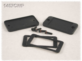 End plate, aluminum, (L x W) 62 x 33.93 mm, black, for series 1457, 1457CWP-10