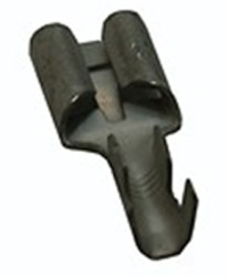 Insulated flat plug sleeve, 9.5 x 1.2 mm, 4.0 to 6.0 mm², bronze, tin-plated, black, 10 070 007