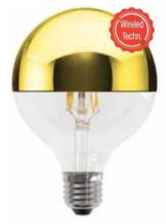 Żarówka LED GLOBO 5W/830 (40W) E27 DIM 125MM złocona w kopule - szklana (555376.0101)