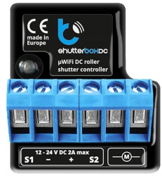 Blebox shutterBoxDC - sterownik do rolet 12-24V - µWiFi