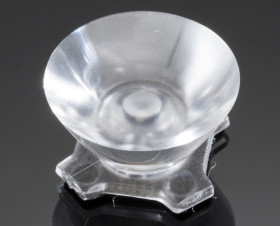 Soczewka LED punktowa 21.6 (Dia.) x 11.7mm, D 21.6mm, kąt widzenia 7 → 14°, do użytku z Cree XB-D, Cree XB-H,