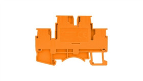 Złączka Szynowa Zaciskowa Pomarańczowa 2,5Mm2 2-Piętrowa 4-Przewodowa