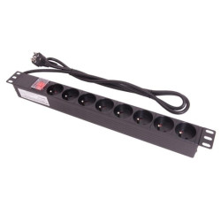 Listwa zasilająca 19" 8gn z wył. LZ1U8GW SecNET