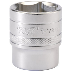 Draper Expert 16636 1/2&quot; Sq. Dr. 6 Point Imperial Socket (1.1/8&quot;)