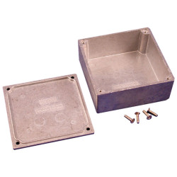 Hammond 1590Q Diecast Enclosure Natural (120 x 120 x 34mm)