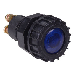 Blue Automotive 17mm Panel Indicator Light 12V