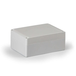 Obudowa Cubo S 125x175x75mm podstawa 50mm boki gładkie pokrywa szara ABS SABP131808G