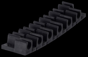 Terminal strip for 12 tubes 6 mm