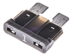 Bezpiecznik samochodowy, 1A kolor Czarny, Littelfuse 32V dc