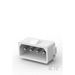 TE Connectivity 350543-1 Pin &amp; Socket Connector Male Unshrouded 4Pos Tin