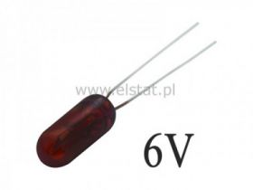 Żarówka 6V 50mA miniaturowa czerwona
