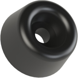 Enclosure feet, NR, (H) 17.5 mm, black, 017.51.300