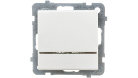 Sonata Łącznik Pojedynczy Z Podświetleniem Ecru Łp-1Rs/M/27