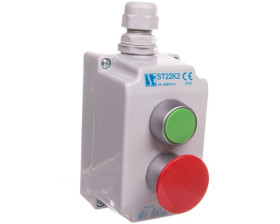Kaseta kompletna 2-otworowa z nap. KZ,DC I 1 dławnica M20 ST22K2\03-1