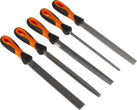 Pilnik Zestaw pilników ślusarskich dł: 200mm Bahco typ: Drugie cięcie