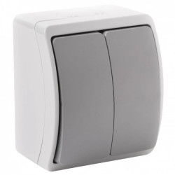 Łącznik świecznikowy n/t AQUATIC, IP44, szaro-grafitowy,OR-OE-7101/GR